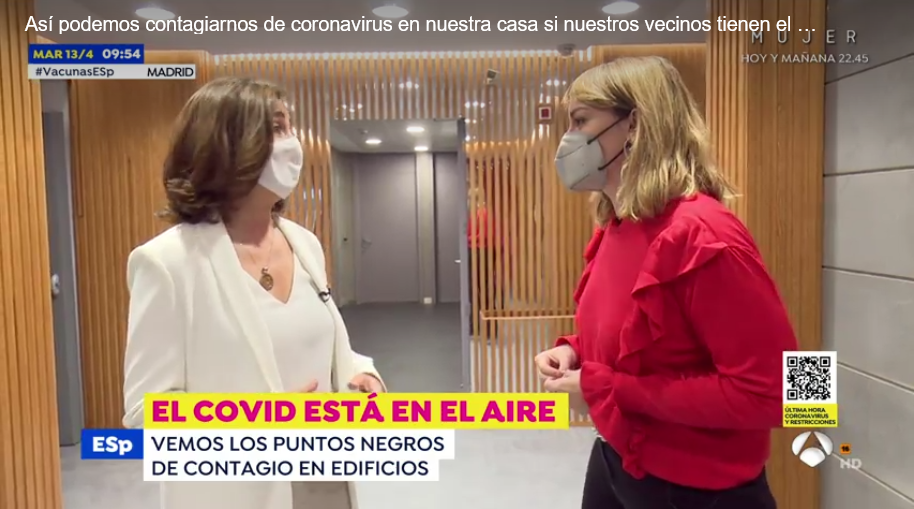 El COVID está en el aire.- Entrevista en Espejo Público, Antena 3