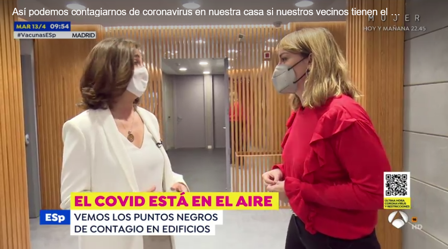 El COVID está en el aire.- Entrevista en Espejo Público (Antena 3 TV)