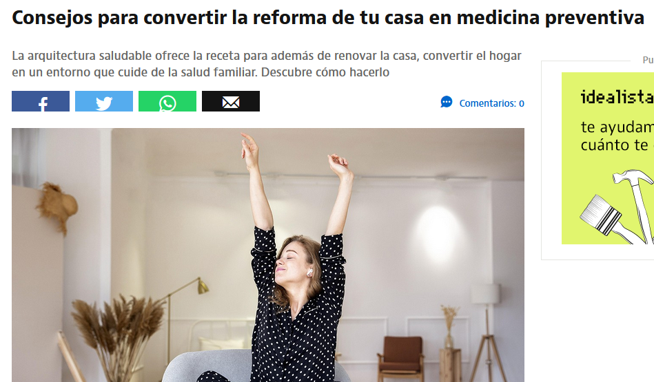 Consejos para convertir la reforma de tu casa en medicina preventiva (Idealista News)