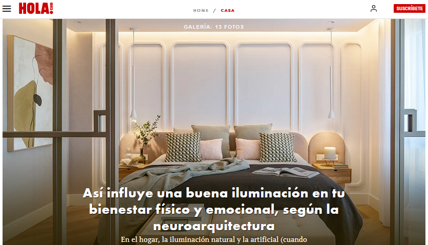 Así influye una buena iluminación en tu bienestar físico y emocional, según la neuroarquitectura (Hola.com)