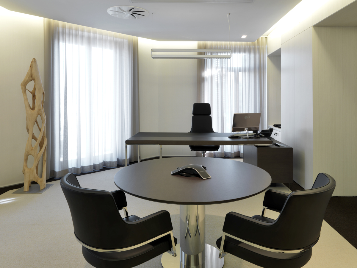 54-4 Galow Arquitectura saludable mejor diseño construccion reforma Conference Room oficina BANCA PRIVADA ALCALA CREAND Madrid SPAIN lujo well despacho presidencia